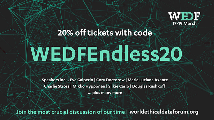 20% off tickets with code WEDFEndless20